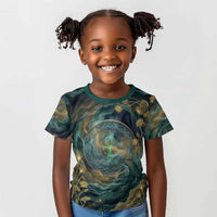 Egyptian Hapi Kid T shirt God of the Nile Ankh Symbol Lotus Flowers and Sacred River Energy