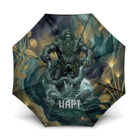 Egyptian Hapi Umbrella God of the Nile Ankh Symbol Lotus Flowers and Sacred River Energy