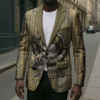 Heh and Hauhet Egyptian Blazer Timeless Gods Design Infinity Serpent and Divine Balance Ancient