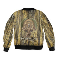 Heh and Hauhet Egyptian Bomber Jacket Timeless Gods Design Infinity Serpent and Divine Balance Ancient