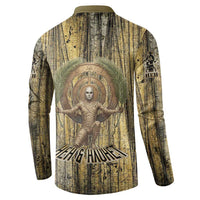 Heh and Hauhet Egyptian Button Sweatshirt Timeless Gods Design Infinity Serpent and Divine Balance Ancient