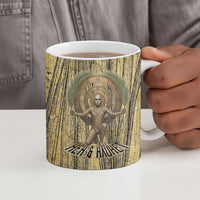 Heh and Hauhet Egyptian Ceramic Mug Timeless Gods Design Infinity Serpent and Divine Balance Ancient