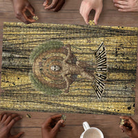 Heh and Hauhet Egyptian Puzzle Timeless Gods Design Infinity Serpent and Divine Balance Ancient