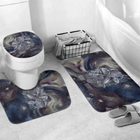 Egyptian Heh and Hauhet Bathroom Set Serpent Duo Design Cosmic Infinity and Eternal Balance Motif