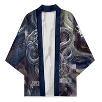 Egyptian Heh and Hauhet Kimono Serpent Duo Design Cosmic Infinity and Eternal Balance Motif
