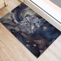 Egyptian Heh and Hauhet Rubber Doormat Serpent Duo Design Cosmic Infinity and Eternal Balance Motif