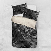 Kek and Kauket Egyptian Bedding Set Primordial Darkness Design Cosmic Frogs and Serpents