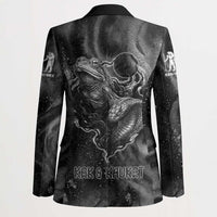 Kek and Kauket Egyptian Blazer Primordial Darkness Design Cosmic Frogs and Serpents