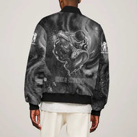 Kek and Kauket Egyptian Bomber Jacket Primordial Darkness Design Cosmic Frogs and Serpents