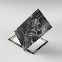 Kek and Kauket Egyptian Canvas Wall Art Primordial Darkness Design Cosmic Frogs and Serpents