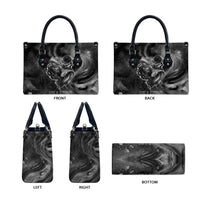 Kek and Kauket Egyptian Leather Bag Primordial Darkness Design Cosmic Frogs and Serpents