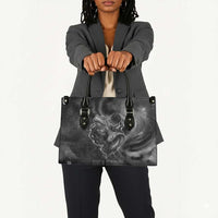 Kek and Kauket Egyptian Leather Bag Primordial Darkness Design Cosmic Frogs and Serpents