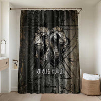 Egypt Kek and Kauket Bathroom Set Ancient Void Theme with Frog and Serpent Duality