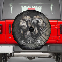 Egypt Kek and Kauket Spare Tire Cover Ancient Void Theme with Frog and Serpent Duality