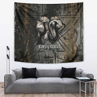 Egypt Kek and Kauket Tapestry Ancient Void Theme with Frog and Serpent Duality