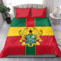 Ghana Flag Bedding Set with Coat of Arms Design