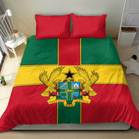 Ghana Flag Bedding Set with Coat of Arms Design