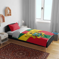 Ghana Flag Bedding Set with Coat of Arms Design