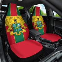 Ghana Flag Car Seat Cover with Coat of Arms Design