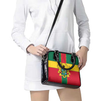 Ghana Flag Shoulder Handbag with Coat of Arms Design