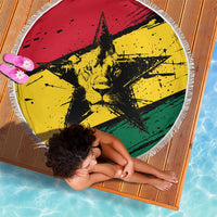 Ghana Flag Beach Blanket with Coat of Arms Design TS04
