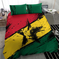 Ghana Flag Bedding Set with Coat of Arms Design TS04