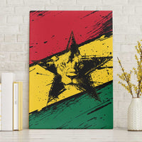 Ghana Flag Canvas Wall Art with Coat of Arms Design TS04