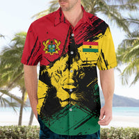 Ghana Flag Hawaiian Shirt with Coat of Arms Design TS04