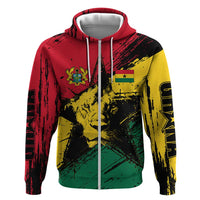 Ghana Flag Hoodie with Coat of Arms Design TS04