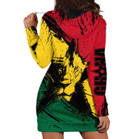 Ghana Flag Hoodie Dress with Coat of Arms Design TS04