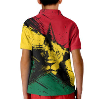 Ghana Flag Kid Polo Shirt with Coat of Arms Design TS04