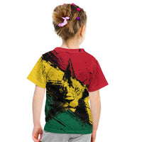 Ghana Flag Kid T Shirt with Coat of Arms Design TS04