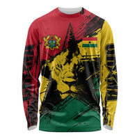 Ghana Flag Long Sleeve Shirt with Coat of Arms Design TS04