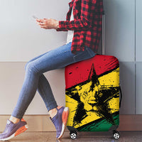 Ghana Flag Luggage Cover with Coat of Arms Design TS04