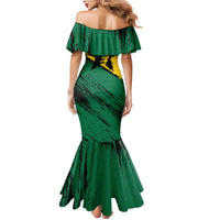 Ghana Flag Mermaid Dress with Coat of Arms Design TS04