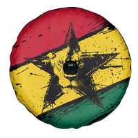 Ghana Flag Spare Tire Cover with Coat of Arms Design TS04