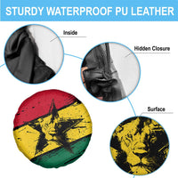 Ghana Flag Spare Tire Cover with Coat of Arms Design TS04