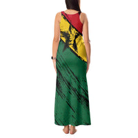 Ghana Flag Tank Maxi Dress with Coat of Arms Design TS04