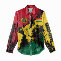 Ghana Flag Women Casual Shirt with Coat of Arms Design TS04