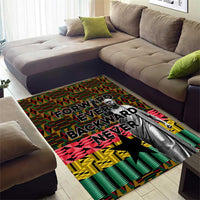 Kwame Nkrumah Area Rug with Coat of Arms – Grunge Style Design