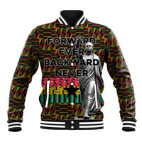 Kwame Nkrumah Baseball Jacket with Coat of Arms – Grunge Style Design