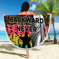 Kwame Nkrumah Beach Blanket with Coat of Arms – Grunge Style Design