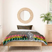 Kwame Nkrumah Bedding Set with Coat of Arms – Grunge Style Design
