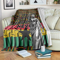 Kwame Nkrumah Blanket with Coat of Arms – Grunge Style Design