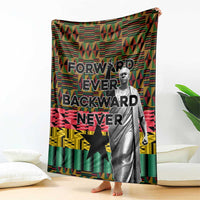 Kwame Nkrumah Blanket with Coat of Arms – Grunge Style Design