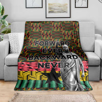 Kwame Nkrumah Blanket with Coat of Arms – Grunge Style Design