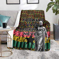 Kwame Nkrumah Blanket with Coat of Arms – Grunge Style Design