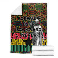 Kwame Nkrumah Blanket with Coat of Arms – Grunge Style Design