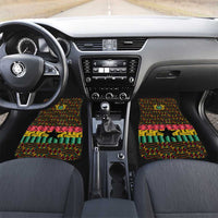 Kwame Nkrumah Car Mats with Coat of Arms – Grunge Style Design
