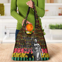 Kwame Nkrumah Grocery Bag with Coat of Arms – Grunge Style Design
